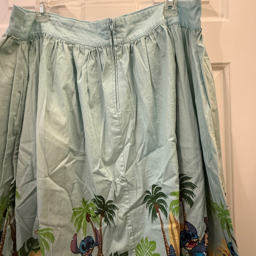 Tropical Blue Skirt with Stitch Design - Picture 4 of 5